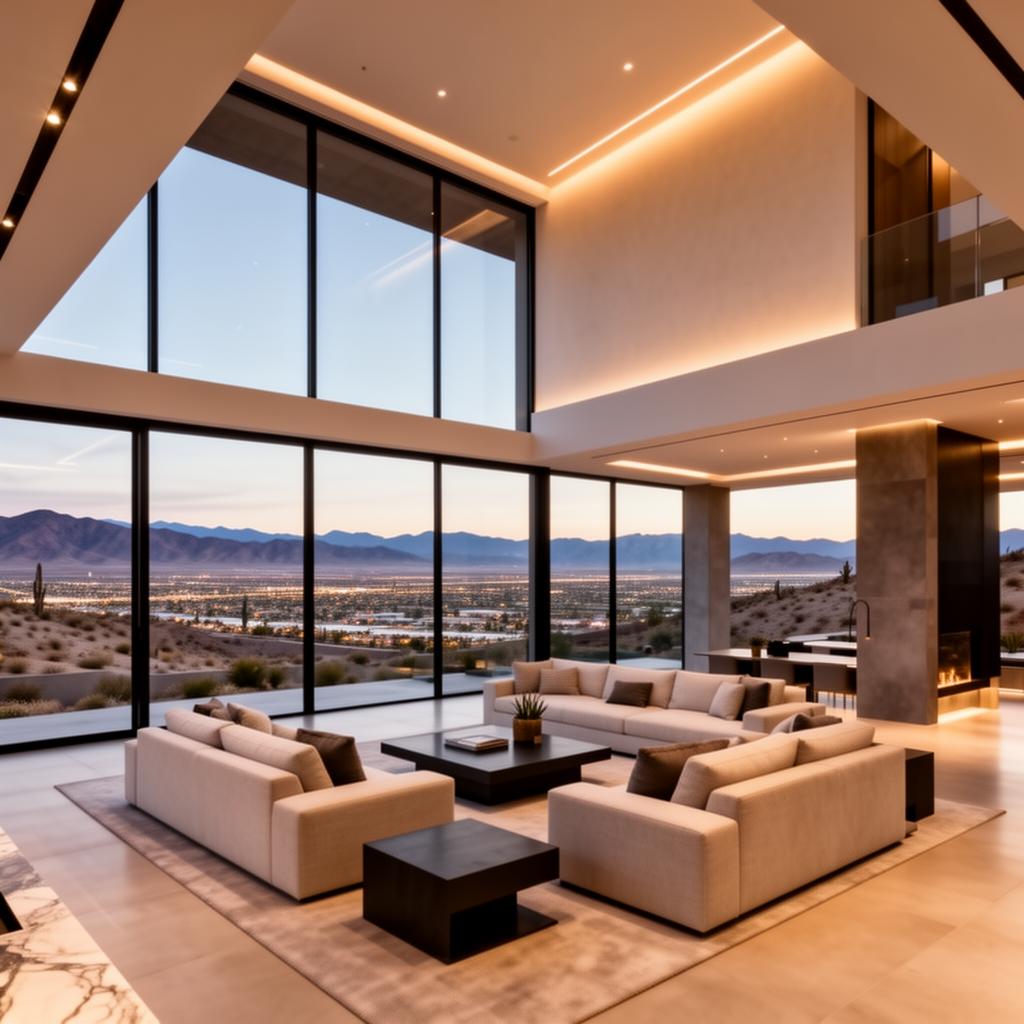 Luxury Las Vegas home interior with premium finishes