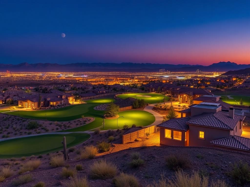 MacDonald Highlands neighborhood in the Las Vegas valley