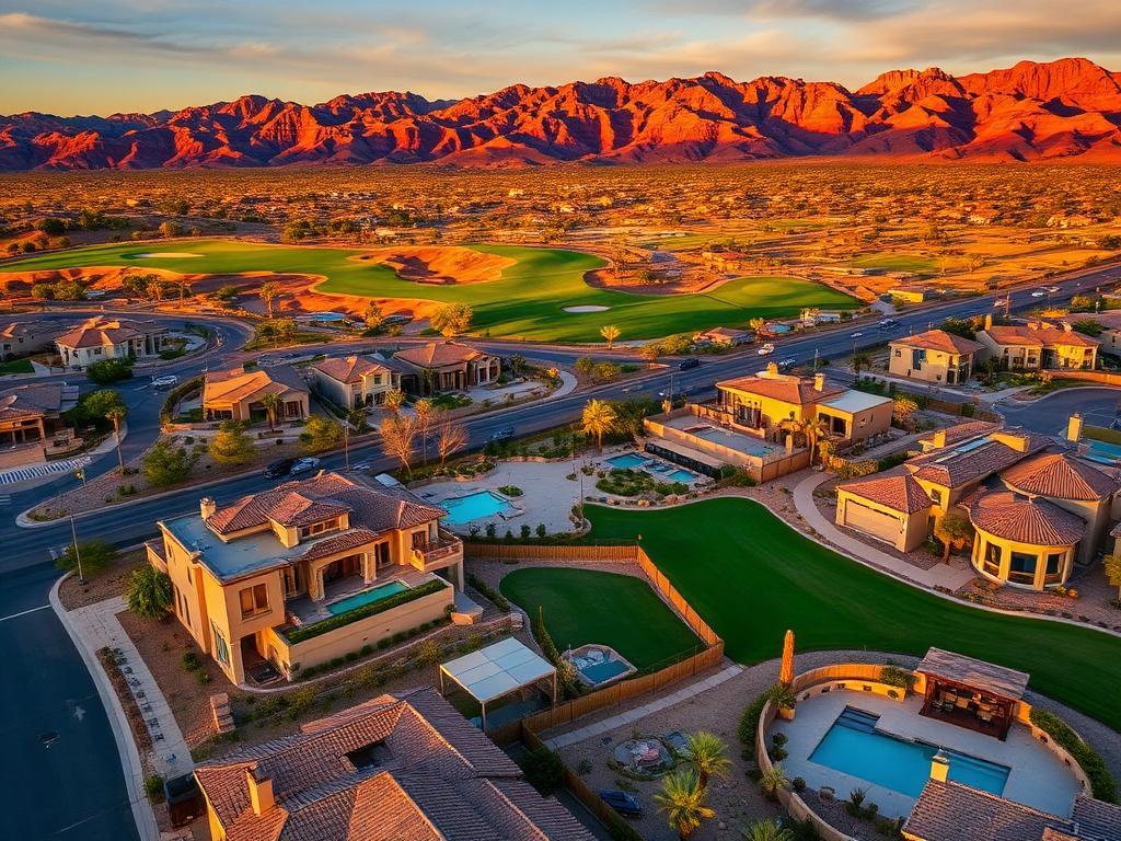Summerlin neighborhood in the Las Vegas valley